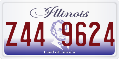 IL license plate Z449624