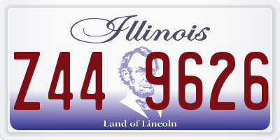 IL license plate Z449626