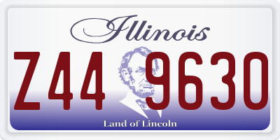 IL license plate Z449630