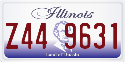 IL license plate Z449631