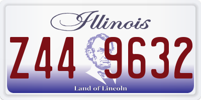 IL license plate Z449632