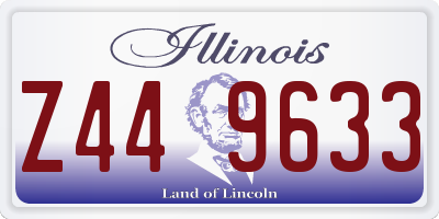 IL license plate Z449633