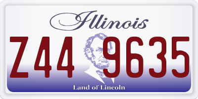 IL license plate Z449635