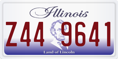 IL license plate Z449641