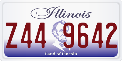 IL license plate Z449642
