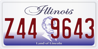 IL license plate Z449643
