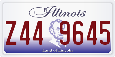 IL license plate Z449645