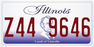 IL license plate Z449646