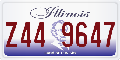 IL license plate Z449647