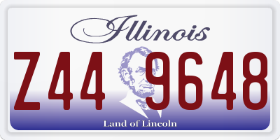 IL license plate Z449648