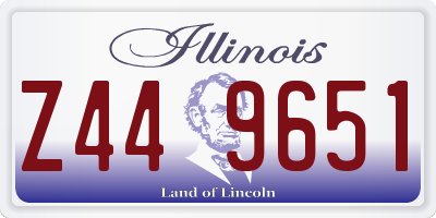 IL license plate Z449651