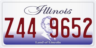 IL license plate Z449652