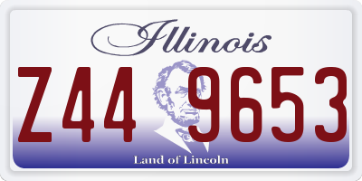 IL license plate Z449653