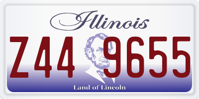 IL license plate Z449655