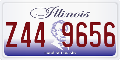 IL license plate Z449656