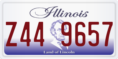 IL license plate Z449657