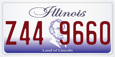 IL license plate Z449660