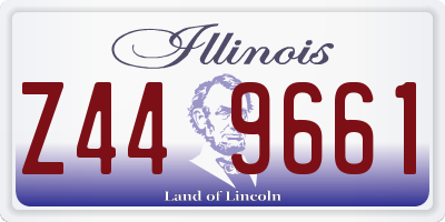 IL license plate Z449661