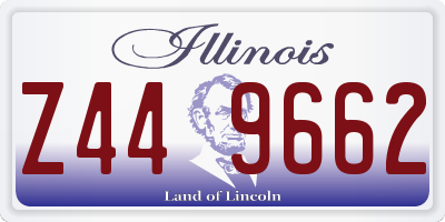 IL license plate Z449662