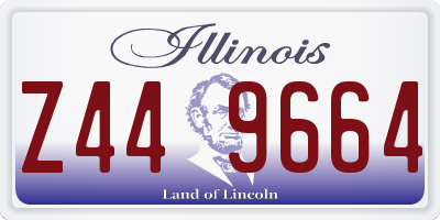 IL license plate Z449664