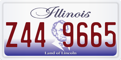 IL license plate Z449665