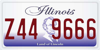 IL license plate Z449666