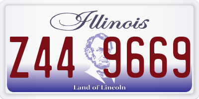 IL license plate Z449669