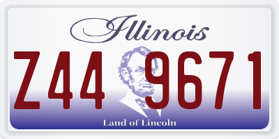 IL license plate Z449671