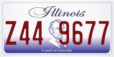 IL license plate Z449677