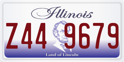 IL license plate Z449679