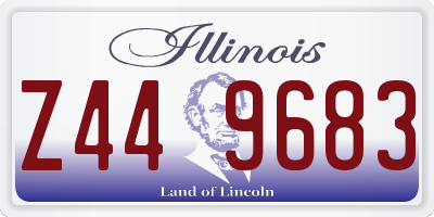 IL license plate Z449683