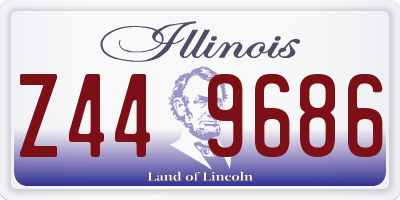 IL license plate Z449686