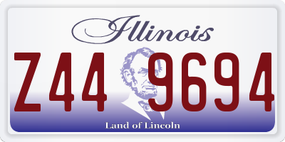 IL license plate Z449694