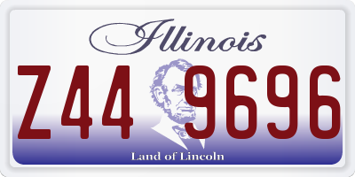 IL license plate Z449696