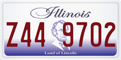 IL license plate Z449702