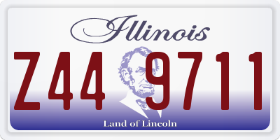 IL license plate Z449711