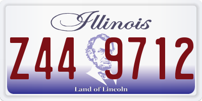 IL license plate Z449712