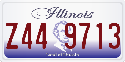 IL license plate Z449713