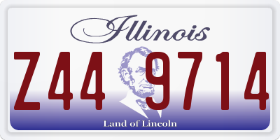 IL license plate Z449714