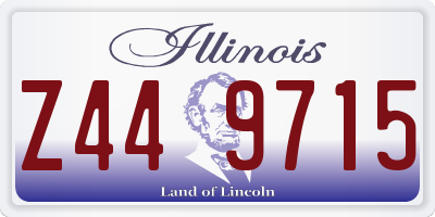 IL license plate Z449715