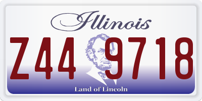IL license plate Z449718