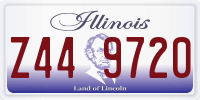 IL license plate Z449720
