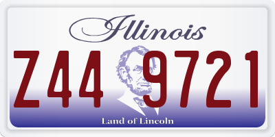 IL license plate Z449721