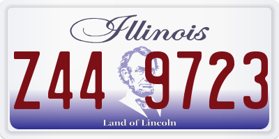 IL license plate Z449723