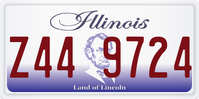IL license plate Z449724