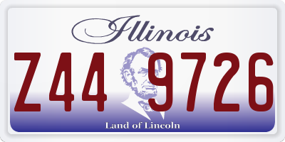 IL license plate Z449726