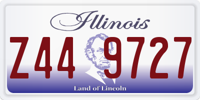 IL license plate Z449727