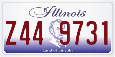 IL license plate Z449731