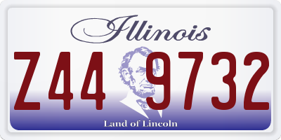 IL license plate Z449732