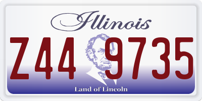 IL license plate Z449735